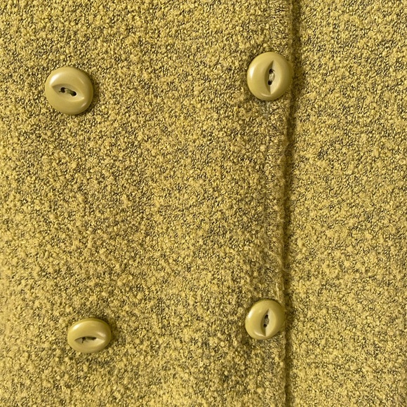 Liz Claiborne Double Breasted Mustard Sweater - Picture 2 of 11